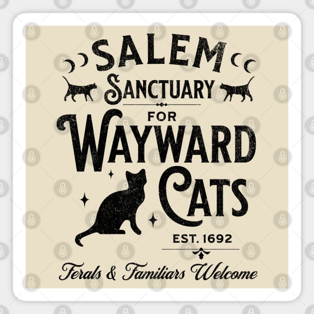 Salem Sanctuary for Wayward Cats Magnet by PUFFYP